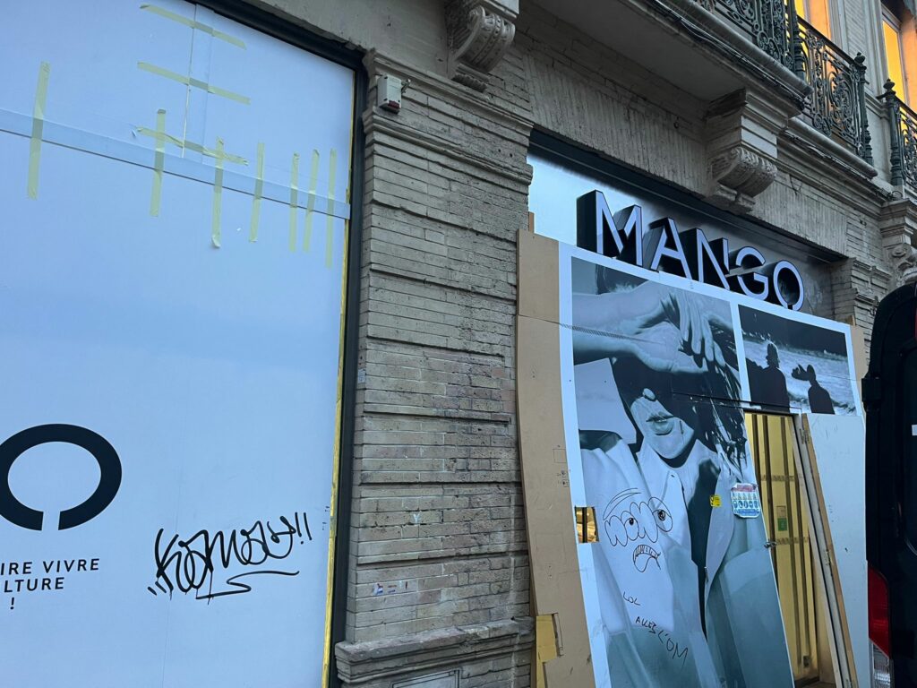 Nettoyage fin de chantier magasin Mango Toulouse